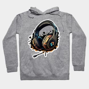 Cartoon gaming headphones Hoodie